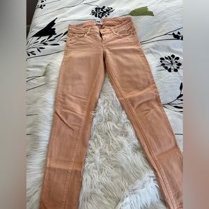 Paige Jeans tan peach color size 25